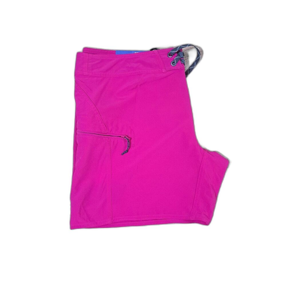 Patagonia Women's Pink Meridian Board Shorts Travel Vacation Sz 12 - Picture 2 of 5